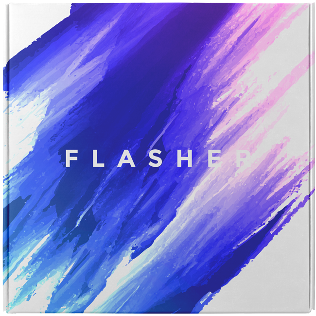 Stunning custom mailer box with the Flasher Logo