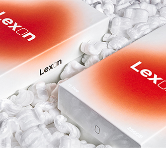 Rigid Box with packing peanuts